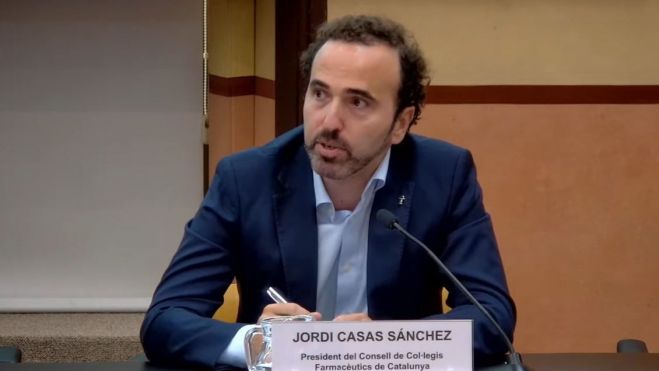 El president del Consell de Col·legis Farmacèutics de Catalunya, Jordi Casas