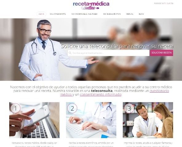 Crean la primera plataforma de receta médica online
