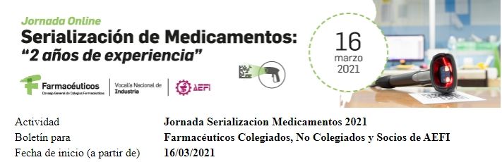 Conclusiones De La Jornada “serialización De Medicamentos 2 Años De Experiencia” Organizada